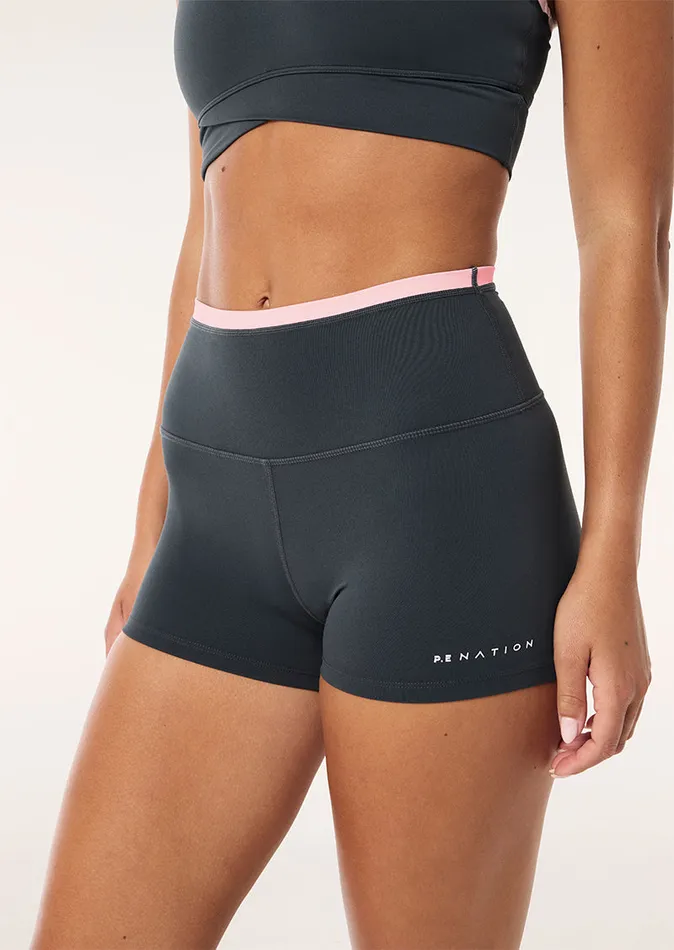 PE Nation VITA 258243 BIKE SHORT IN ASPHALT Women ActiveLite