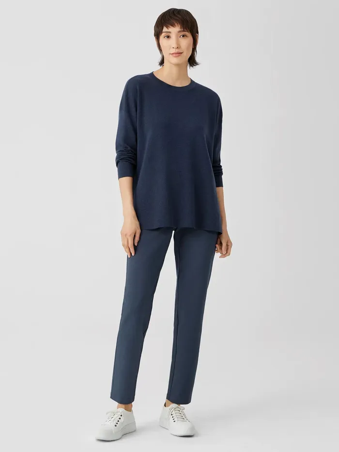 Pants Shorts and Jumpsuits Women Eileen Fisher Washable Stretch Crepe Pant Ocean Pants Shorts and Jumpsuits Women Eileen Fisher Washable Stretch Crepe Pant Ocean