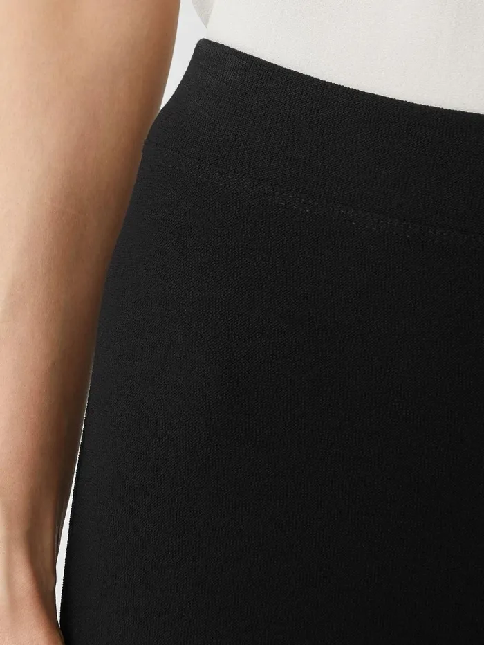 Pants Shorts and Jumpsuits Women Eileen Fisher Washable Stretch Crepe Slim Ankle Pant Black