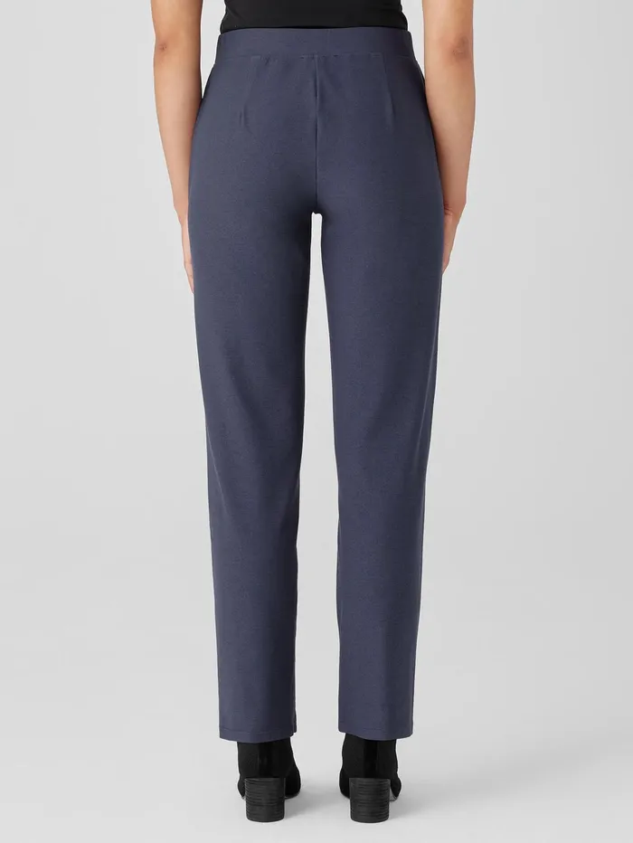 Pants Shorts and Jumpsuits Women Eileen Fisher Washable Stretch Crepe Straight Pant Ocean