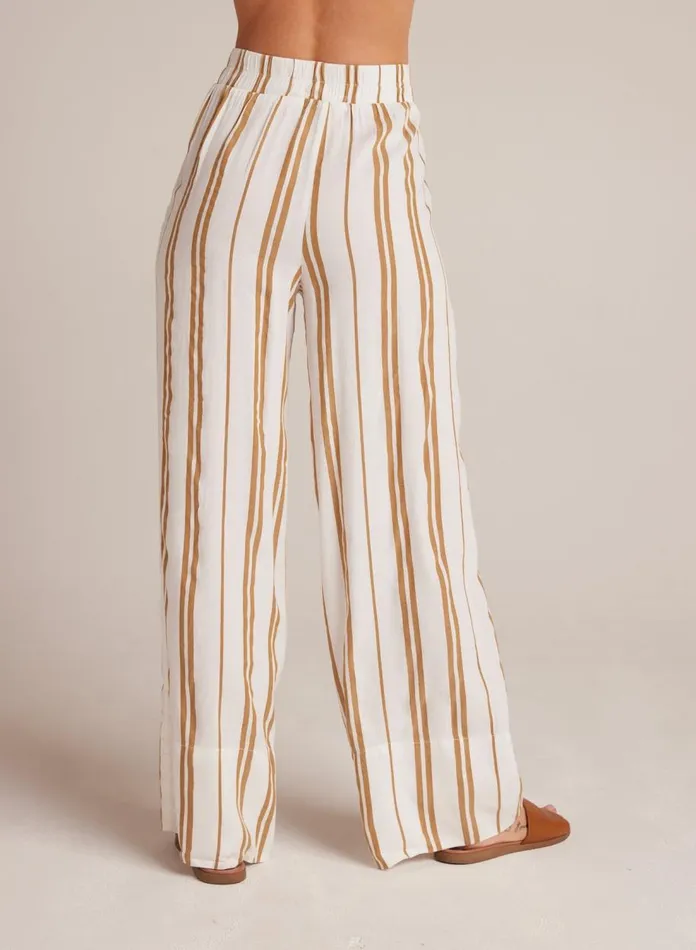 Pants Women Bella Dahl Wide Leg Pant 8211 Redwood Stripe Pants Women Bella Dahl Wide Leg Pant 8211 Redwood Stripe