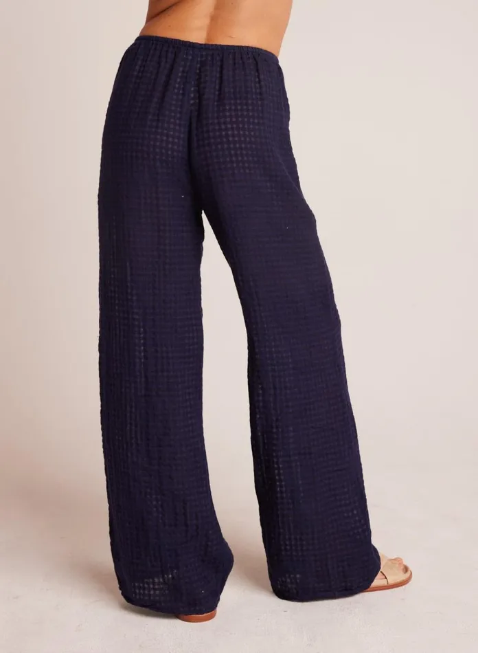 Pants Women Bella Dahl Wide Leg Pocket Beach Pant 8211 Tropic Navy Pants Women Bella Dahl Wide Leg Pocket Beach Pant 8211 Tropic Navy
