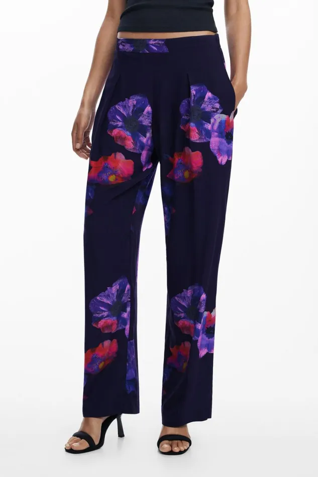 Pants Women Desigual Trousers Black