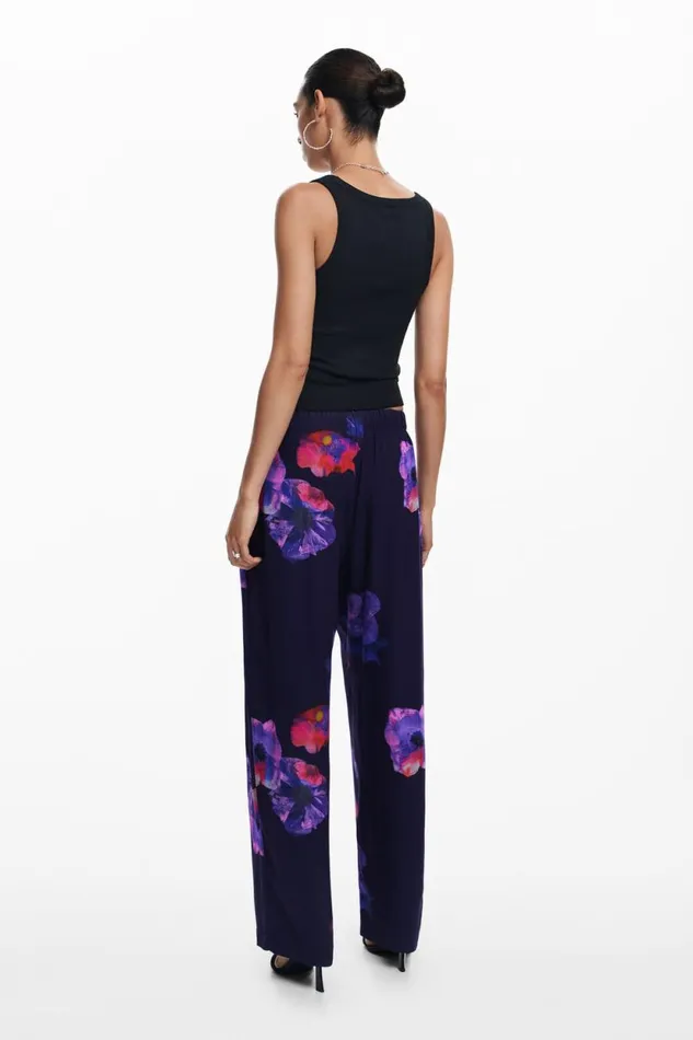 Pants Women Desigual Trousers Black