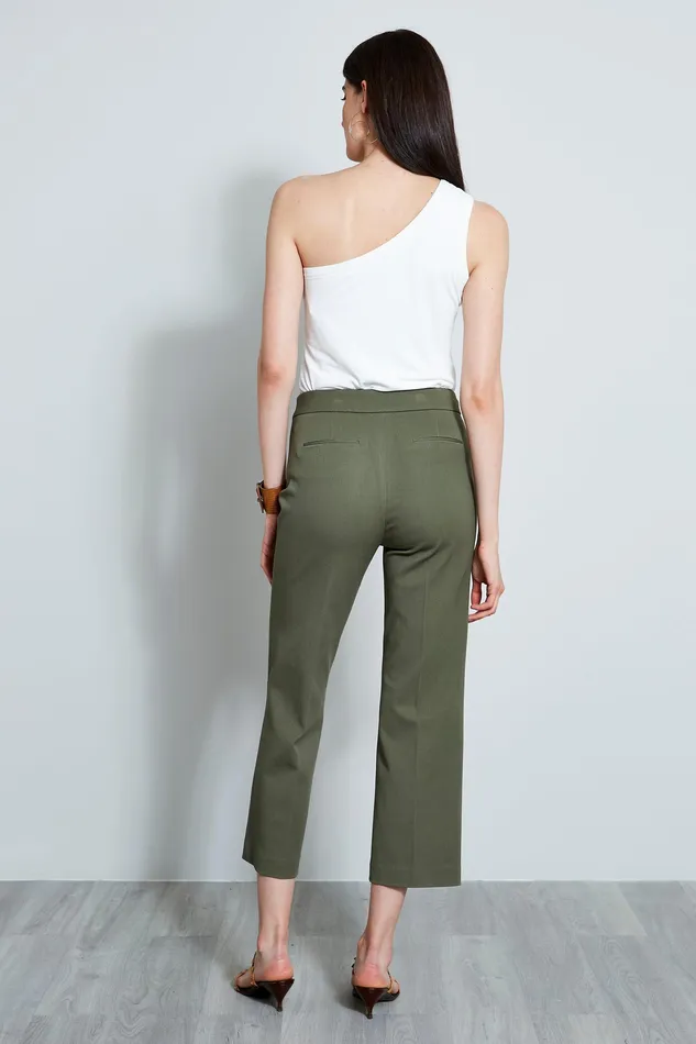 Pants Women Elie Tahari Button Detail Pant WILLOW GREEN