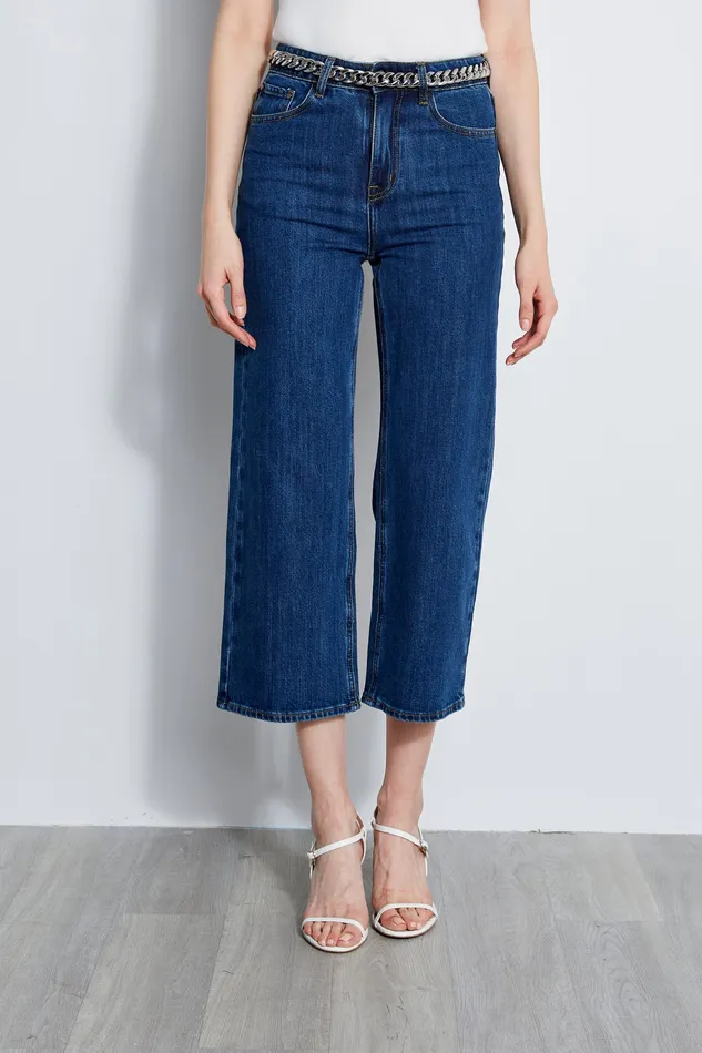 Pants Women Elie Tahari Cropped Jean INDIGO
