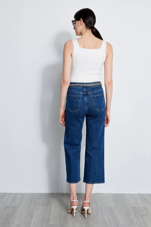 Pants Women Elie Tahari Cropped Jean INDIGO