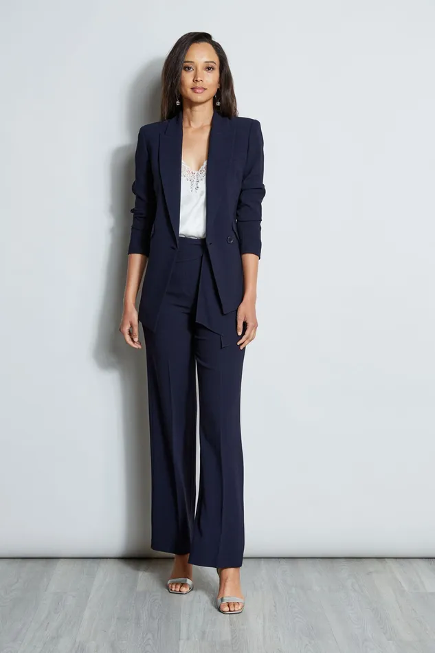 Pants Women Elie Tahari Wide Leg Sash Pant STARGAZER