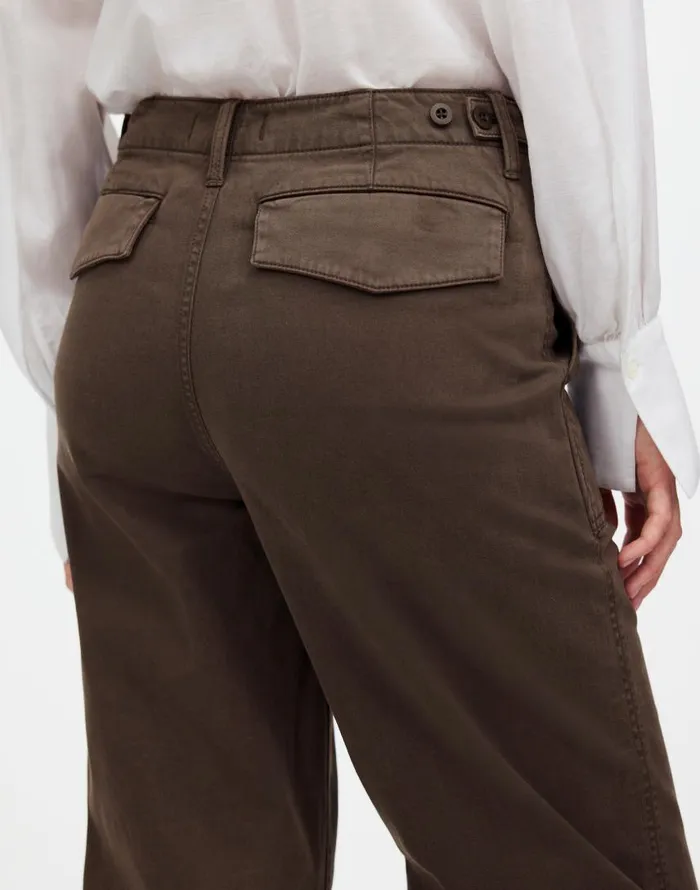 Pants Women Madewell LowSlung Baggy Utility Pants Field Olive