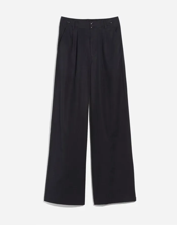 Pants Women Madewell The Harlow WideLeg Pant True Black