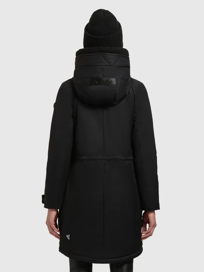 Parkas KHUJO Women Mantel SEMIE2 Schwarz Schwarz