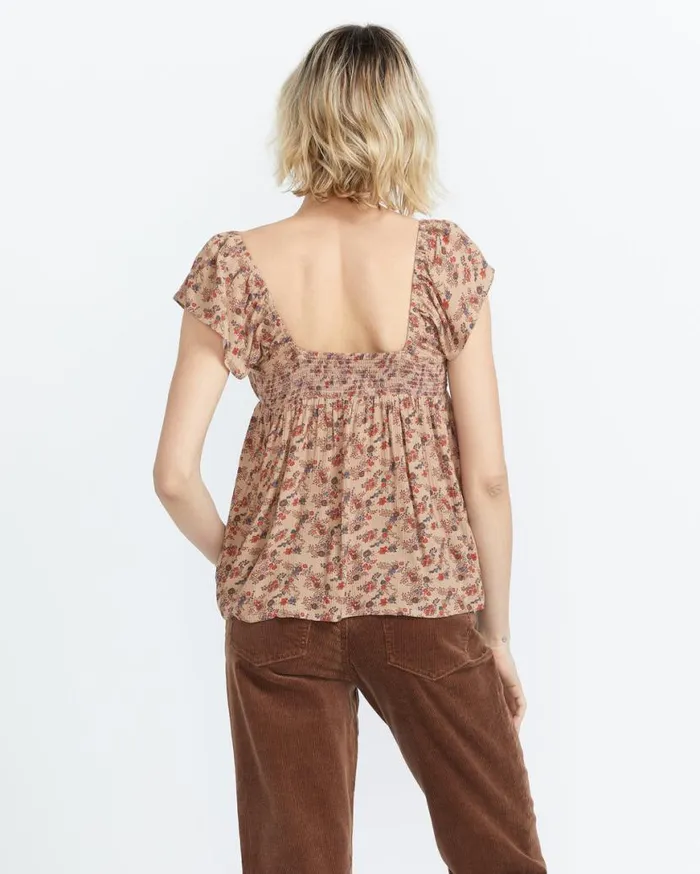 Part Time Luver Top 8211 Rust Womens Volcom Tops