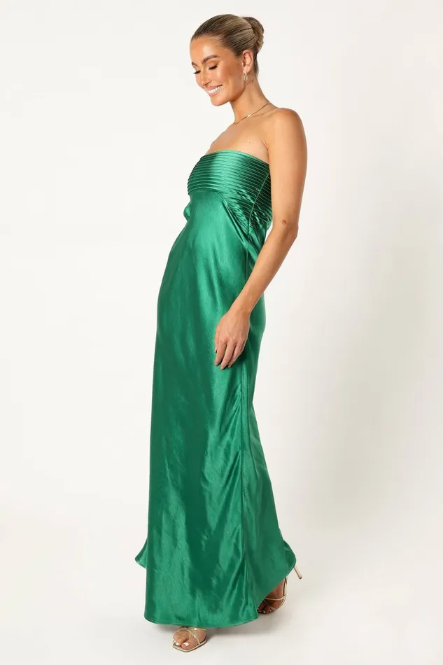 Petal and Pup Event Dresses Women Adina Maxi Dress Emerald