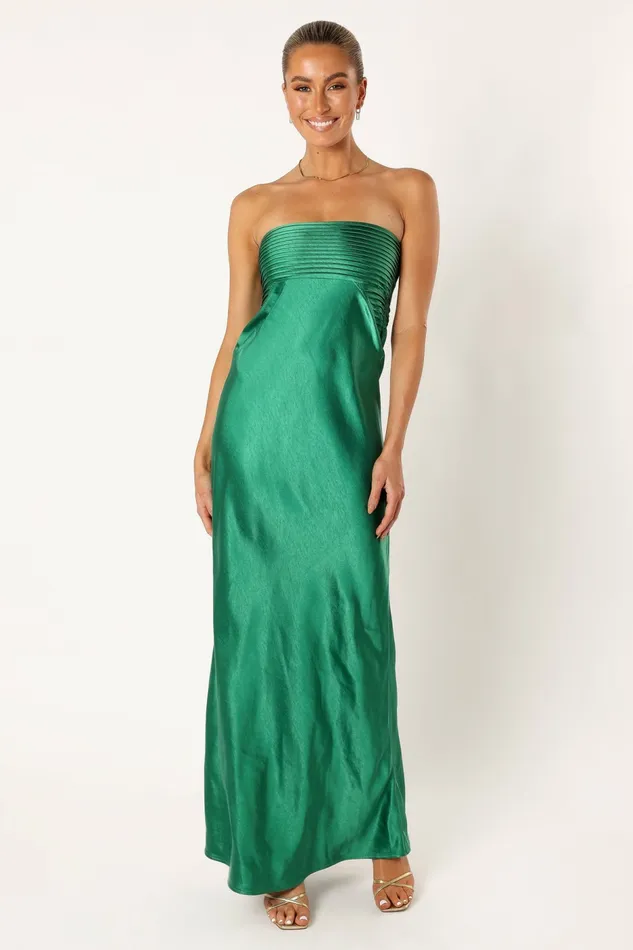 Petal and Pup Event Dresses Women Adina Maxi Dress Emerald