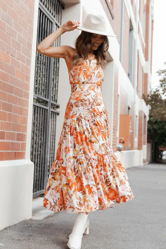 Petal and Pup Event Dresses Women Marietta Dress Orange