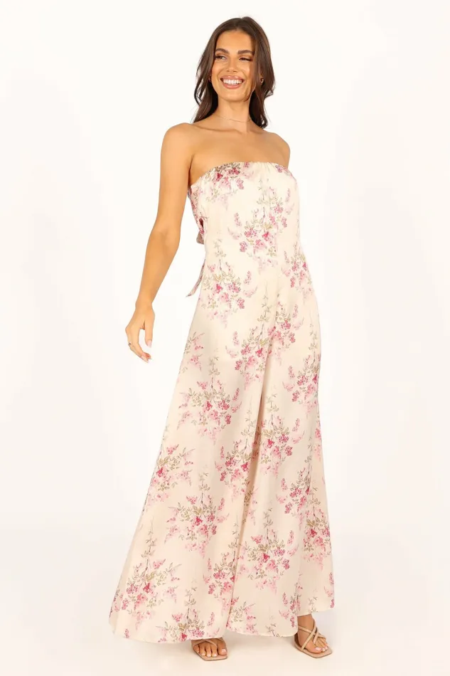 Petal and Pup Jumpsuits and Rompers Women Giselle Strapless Jumpsuit Off White