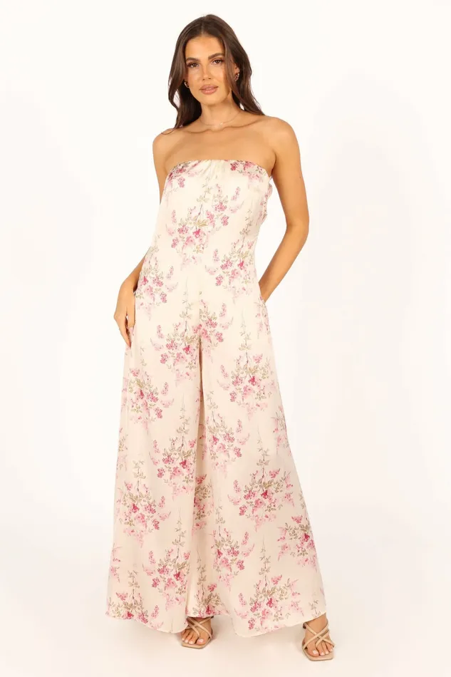 Petal and Pup Jumpsuits and Rompers Women Giselle Strapless Jumpsuit Off White