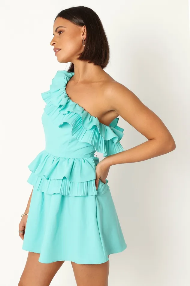 Petal and Pup Jumpsuits and Rompers Women Rosewood One Shoulder Romper Blue