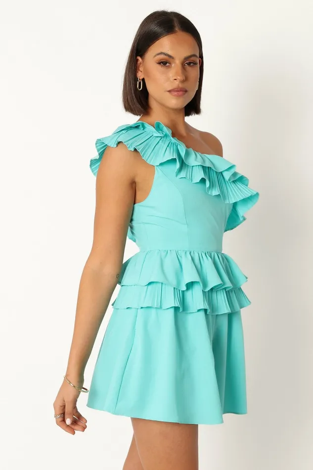 Petal and Pup Jumpsuits and Rompers Women Rosewood One Shoulder Romper Blue