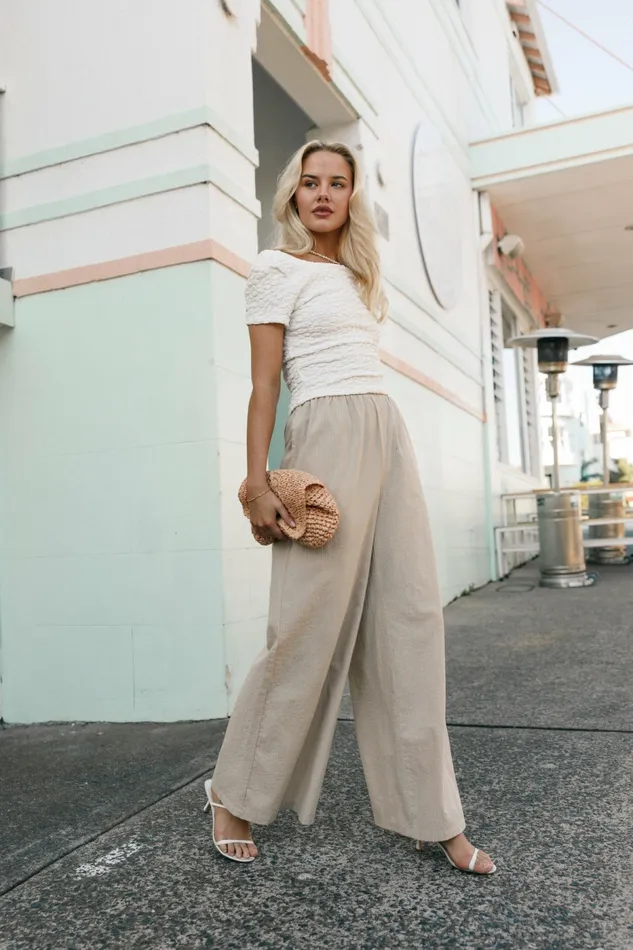 Petal and Pup Savanna Striped Pants Apricot Women Pants