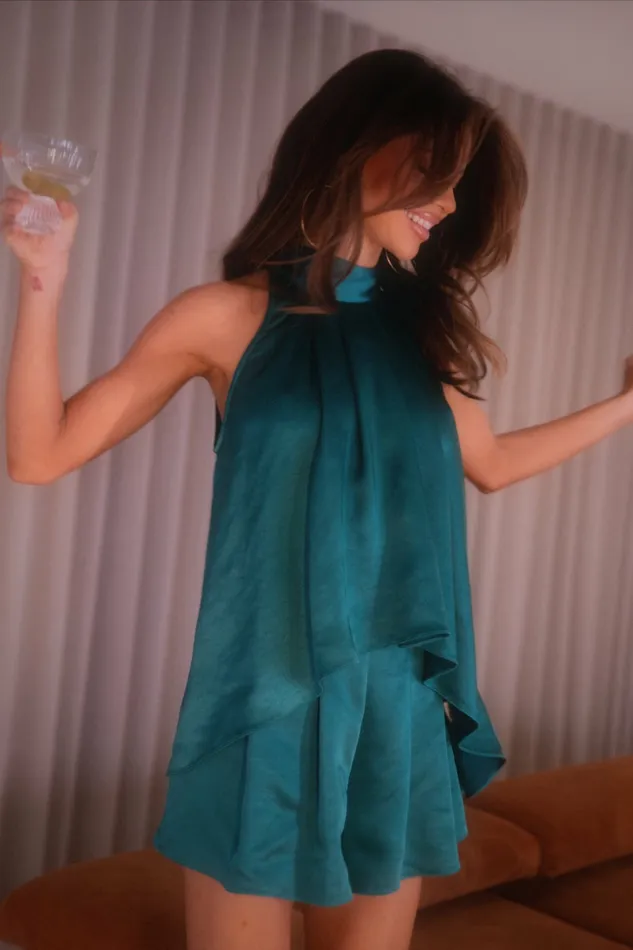Phoebe Short Set Teal Green Women Matching Sets Petal and Pup