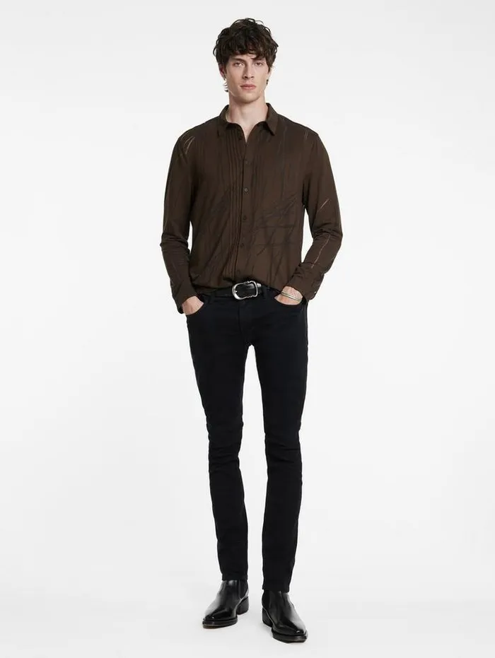 PHOENIX SHIRT Chocolate Men John Varvatos Shirts