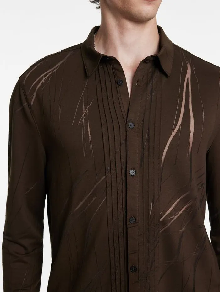 PHOENIX SHIRT Chocolate Men John Varvatos Shirts