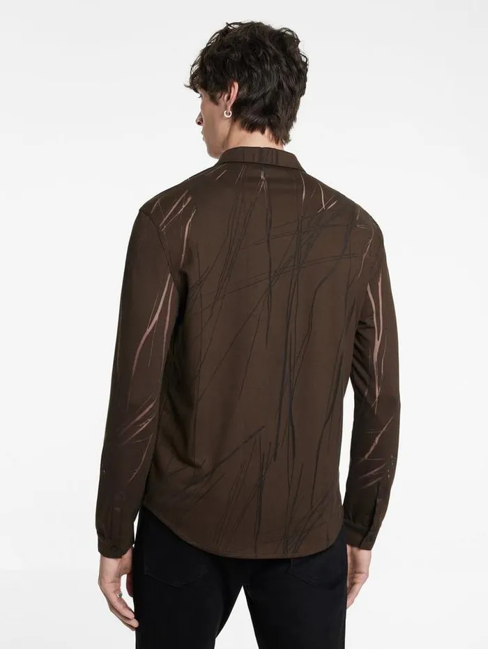 PHOENIX SHIRT Chocolate Men John Varvatos Shirts