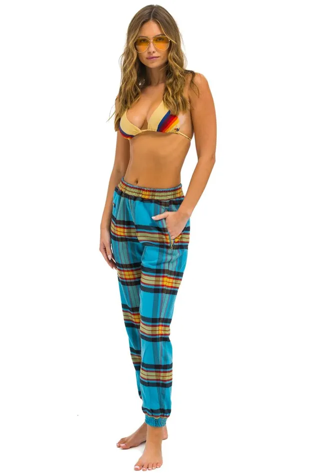 Plaid Lodge Pant 8211 Jackson Plaid Women Aviator Nation Sweatpants