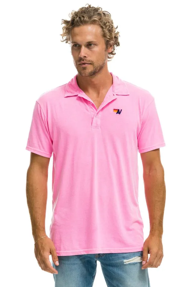 Polo 8211 Neon Pink Women Aviator Nation Tees
