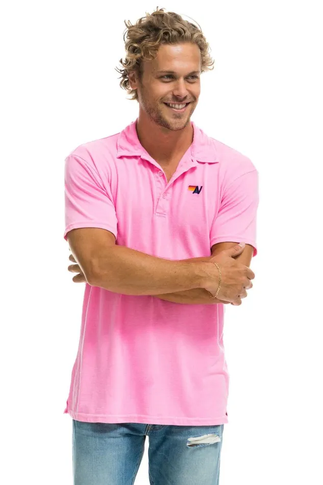 Polo 8211 Neon Pink Women Aviator Nation Tees