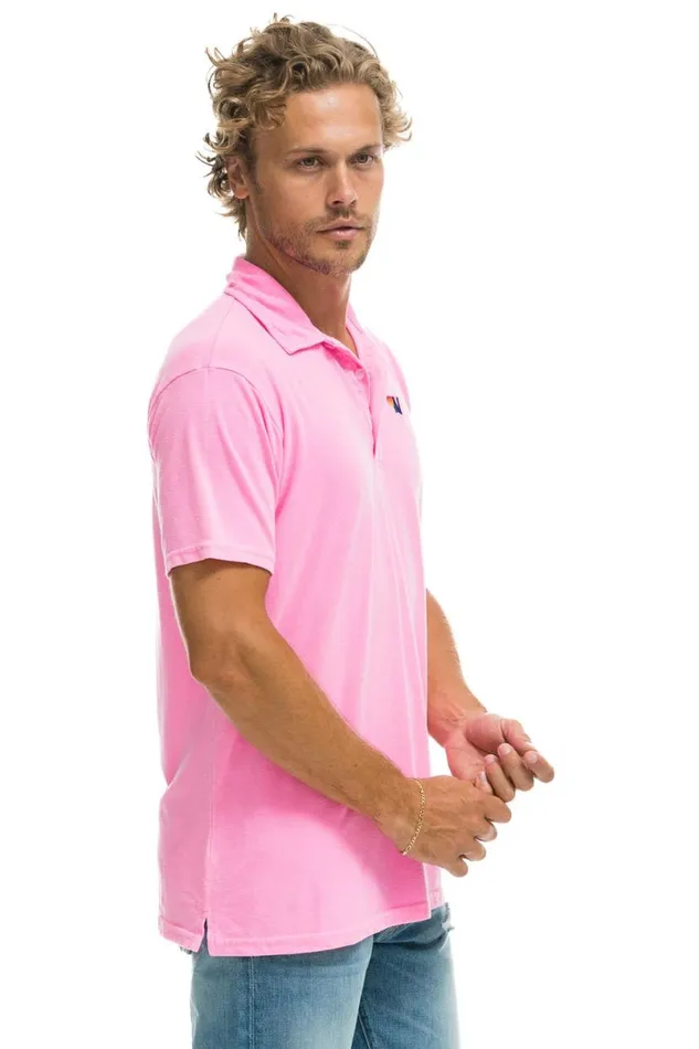 Polo 8211 Neon Pink Women Aviator Nation Tees