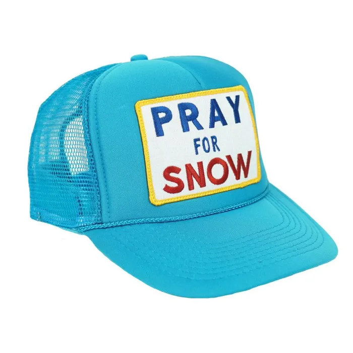 Pray For Snow Vintage Trucker Hat WomenMen Aviator Nation Trucker Hats
