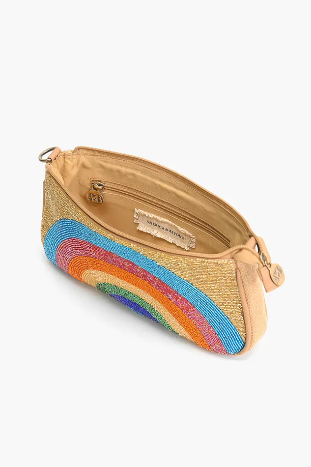 Psychedelic Spiral Beige Shoulder Bag Women Shoulder Bags America and Beyond