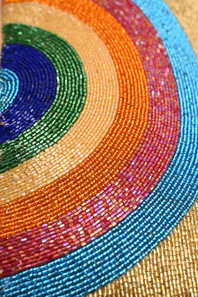 Psychedelic Spiral Beige Shoulder Bag Women Shoulder Bags America and Beyond