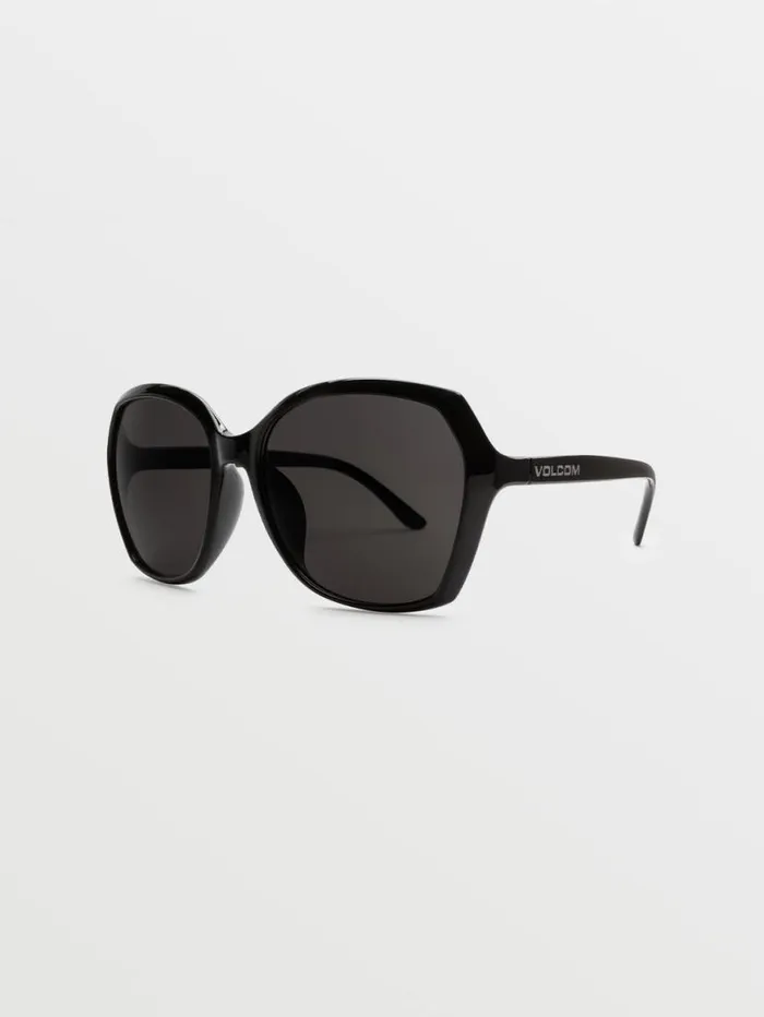 Psychic Sunglasses 8211 Gloss BlackGray MensWomens Volcom Sunglasses