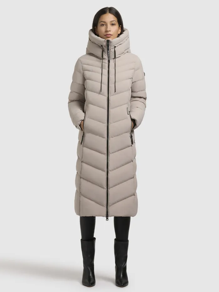 Puffer Coats KHUJO Women Mantel STOANE Hellbeige Hellbeige
