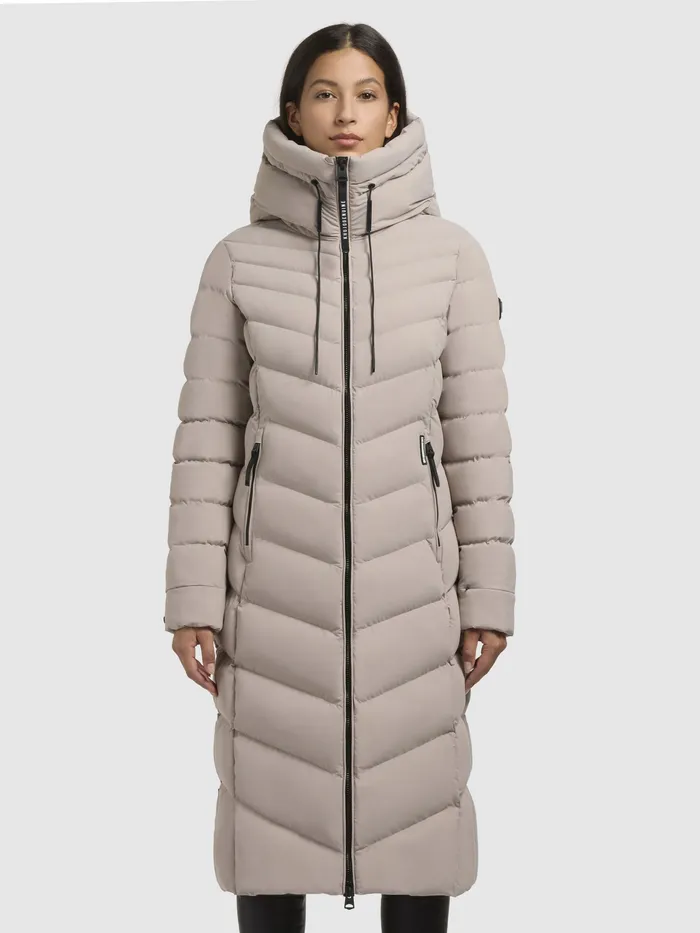 Puffer Coats KHUJO Women Mantel STOANE Hellbeige Hellbeige
