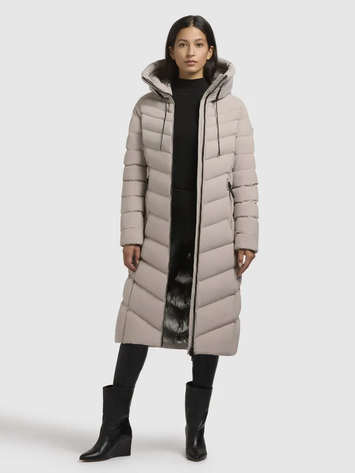 Puffer Coats KHUJO Women Mantel STOANE Hellbeige Hellbeige