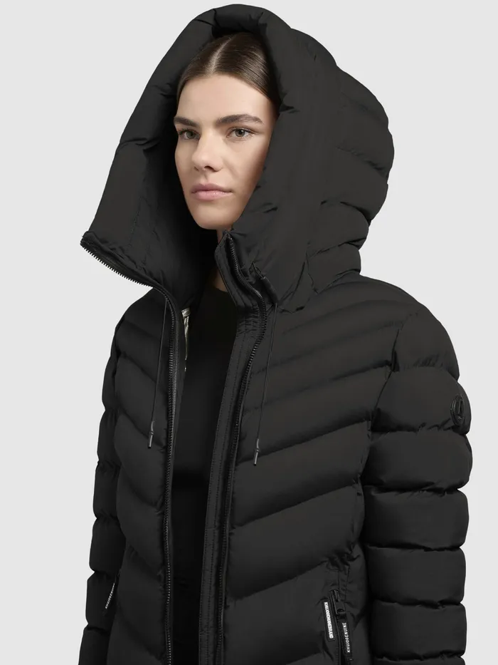 Puffer Coats Mantel STOANE Schwarz Schwarz KHUJO Women