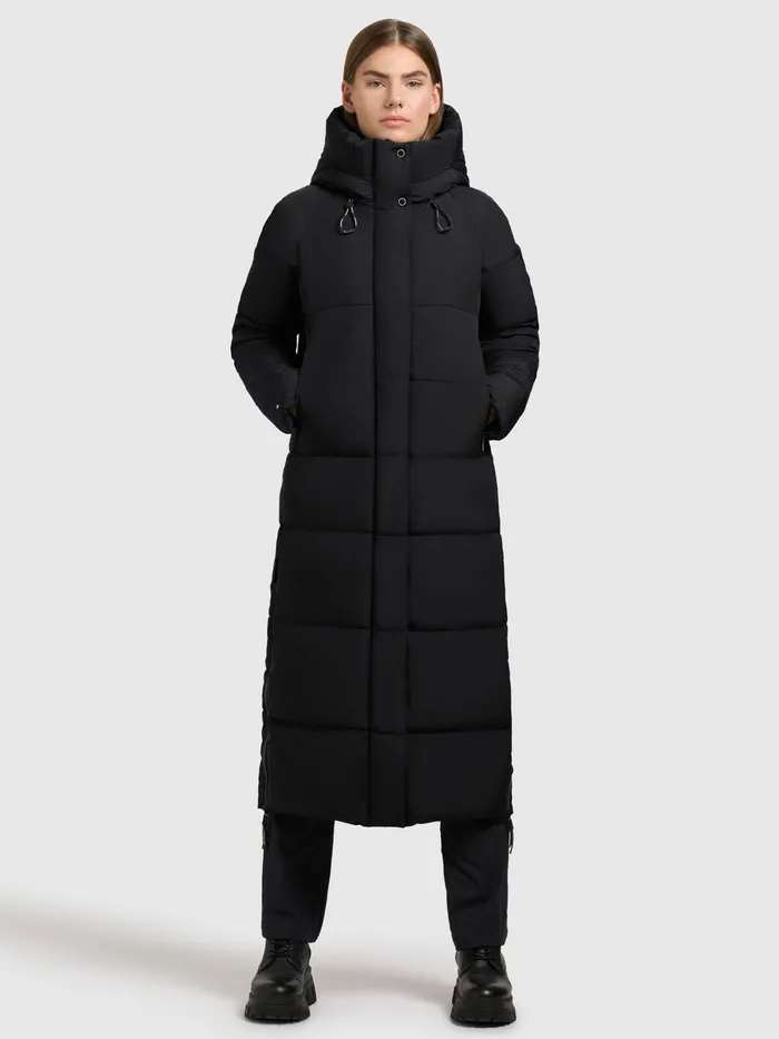 Puffer Coats Women KHUJO Mantel LAMBA Schwarz Schwarz