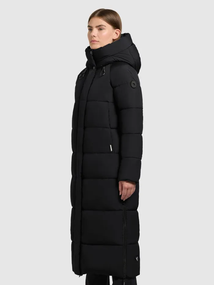 Puffer Coats Women KHUJO Mantel LAMBA Schwarz Schwarz