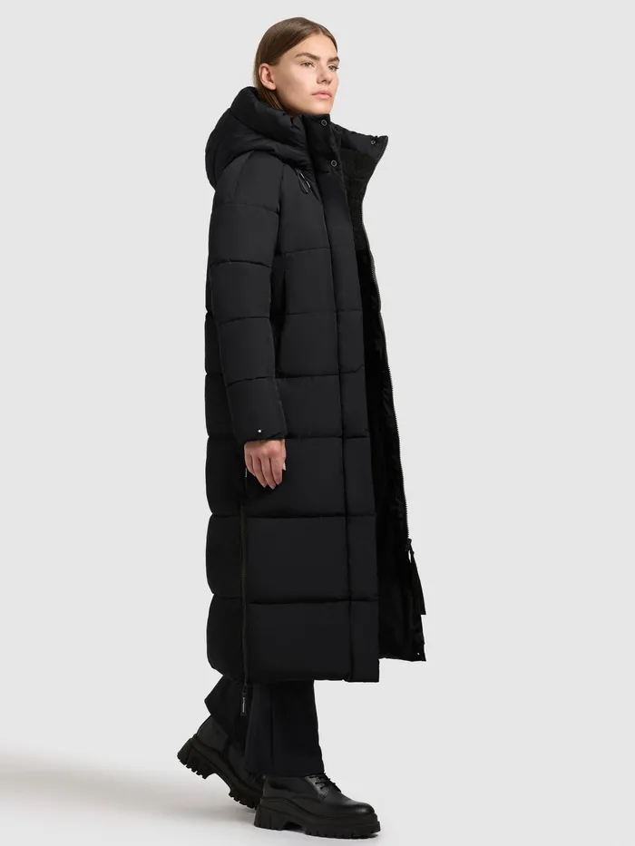 Puffer Coats Women KHUJO Mantel LAMBA Schwarz Schwarz