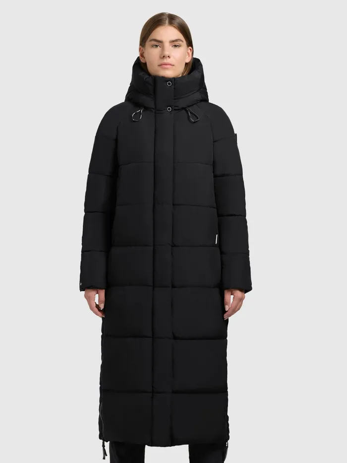 Puffer Coats Women KHUJO Mantel LAMBA Schwarz Schwarz