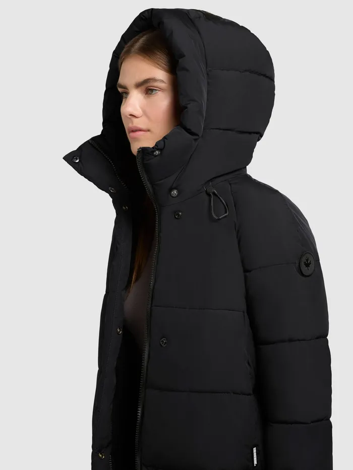 Puffer Coats Women KHUJO Mantel LAMBA Schwarz Schwarz