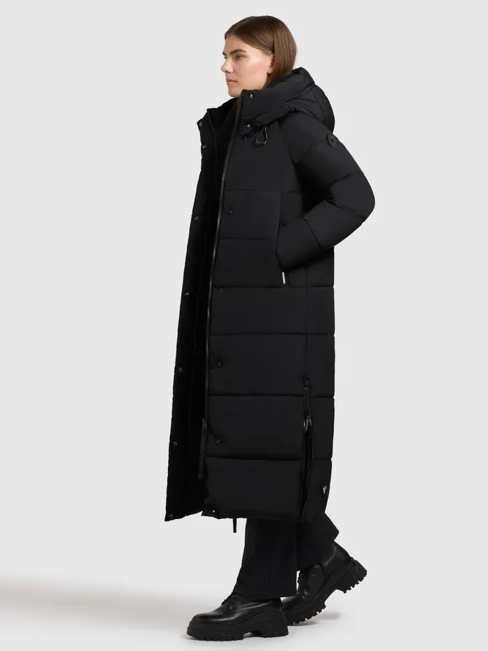 Puffer Coats Women KHUJO Mantel LAMBA Schwarz Schwarz