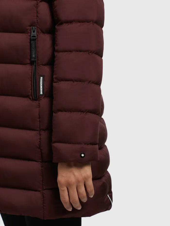 Puffer Jackets Women Jacke KARNE Weinrot KHUJO
