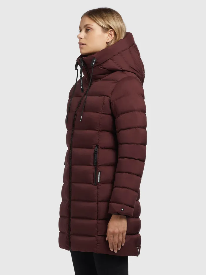 Puffer Jackets Women Jacke KARNE Weinrot KHUJO