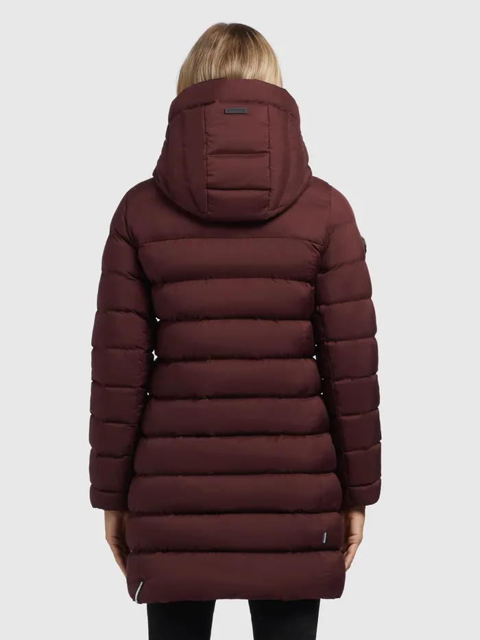 Puffer Jackets Women Jacke KARNE Weinrot KHUJO