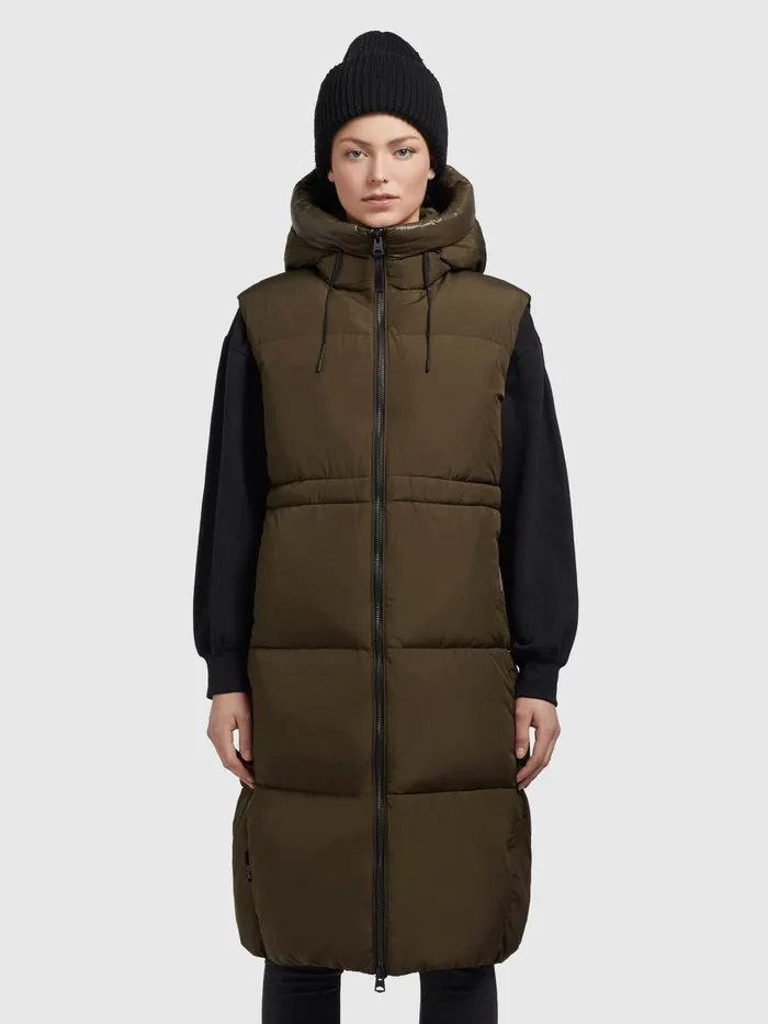 Puffer Vests Weste ALVA Dunkel Khaki Dunkel Khaki 8211 KHUJO Women